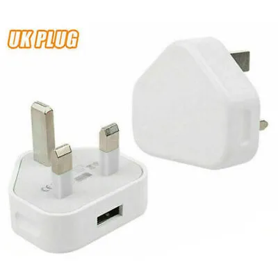 1A 5V 5V1A 3Pin USB Plug Charger UK Power Travel Adapter For Phone Wall Chargers • £2.77