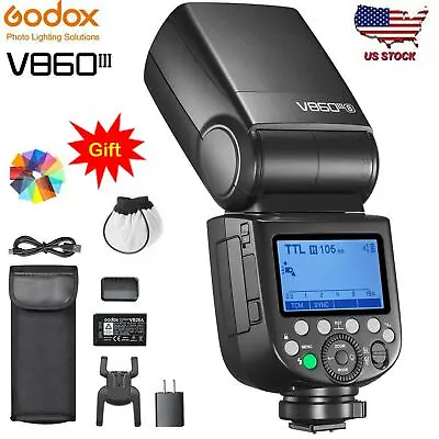 $195 • Buy Godox V860III-S Wireless Camera Flash Speedlite 2.4G TTL Li-ion Battery For Sony