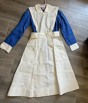 Vtg 1940’s Marvin Neitzel Sanforized Nurse Uniform Blue & White • $29.99