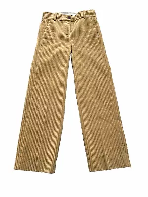 J.CREW Gold Wide Wale & Wide Leg Cropped High Rise Corduroy Pants Size 00  28x27 • $28