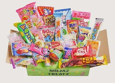 30 Japanese Snacks & Candy Box Dagashi Sweets Chips Gum Included In The Box • £16.89