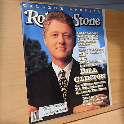 Rolling Stone Magazine Issue 639 September 17 1992 Bill Clinton TORN COVER • $8.99
