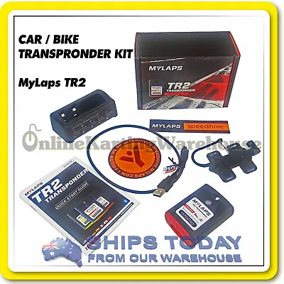 MyLaps TR2 Transponder X2 CAR / BIKE - SPEEDWAY - Inc 1Yr Subscription NOT KART • $269.95
