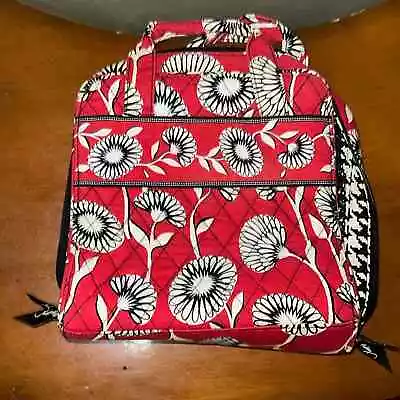 Vera Bradley Red Floral Tech Organizer Case Carrier Bag NWT Deco Daisy  • $15