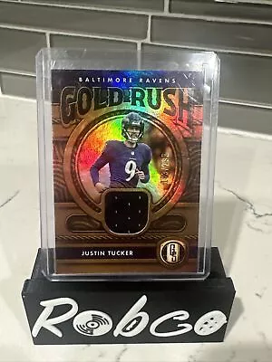 Justin Tucker 2022 Panini Gold Standard Gold Rush Jersey #/299 *tl • $8.95