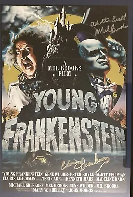 Cloris Leachman Mel Brooks Signed 10x15 Photograph Poster Young Frankenstein  • $399.99