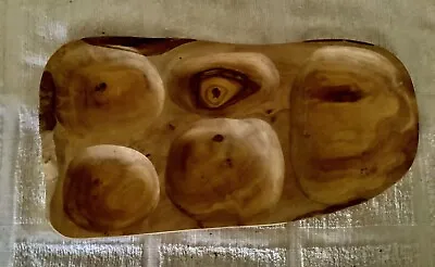 5 Compartment Olive Wood Serving   Nuts Size 34Cmx 18 Cm Deep 3 Cm • £19.50