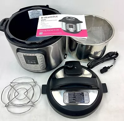 INSTANT POT DUO 6-Quart 7-in-1 Pressure Cooker IP-DUO 60 V3 W/Manual USED ONCE • $38.86