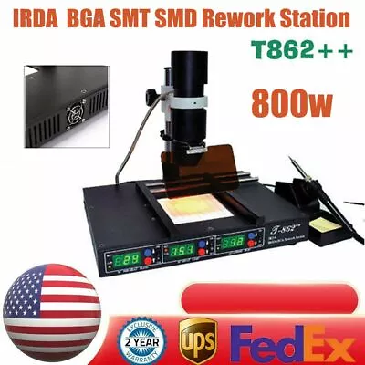 T862++ BGA IR Infrared Irda Welder Rework Desoldering Station Heating Xbox 110V • $198