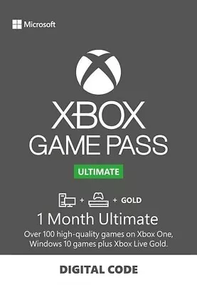 Xbox Ultimate Game Pass 1 Month Code Live & Gold • $9.99