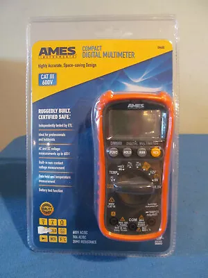 New Ames Dm600 Multimeter Digital Compact Catiii 600v Ac / Dc Volt Free Shipping • $28