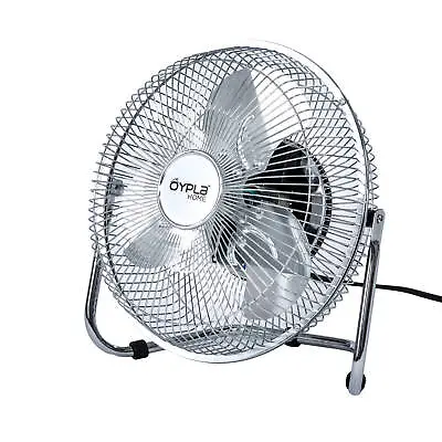 NEW! 9  Inch Chrome 3 Speed Floor Standing Gym Fan Hydroponic • £17.99