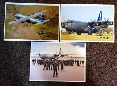 Raf Brize Norton - Hercules C-130 (set Of A4 Official Photographs) *signed* New • £52