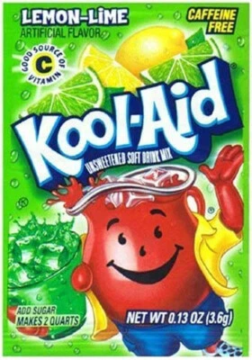 £1.65 • Buy Kool Aid American Powder Mix Drink Lemon-Lime Single Sachet