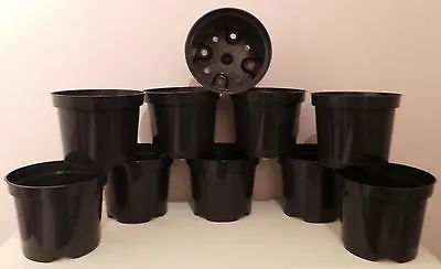 £56.35 • Buy Pk(100) 3 Ltr Litre Rigid Plastic Plant Pots New Container Pot