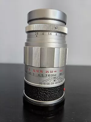 Leica Leitz Wetzlar Elmarit 1:2.8/90 Chrome Lens • $300