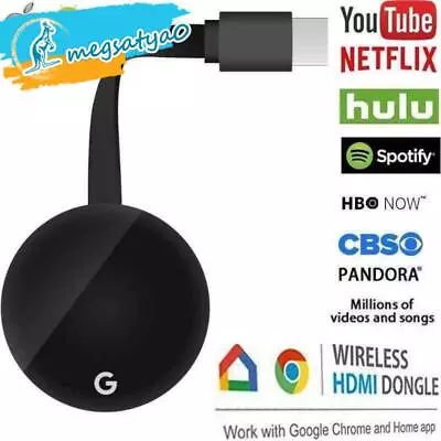 For Chromecast Google Wireless Receiver TV Dongle Adapter HDMI Media Streamer ! • $59.59