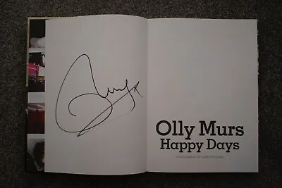 SIGNED BOOK Happy Days: Official Illustrated Autobiography By Olly Murs • £14.99