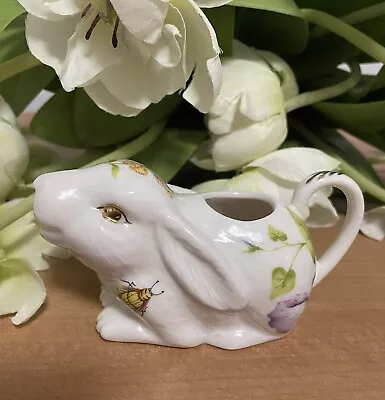 Grace's Teaware Porcelain Hand Painted Rabbit Bunny Creamer Floral. New. • $29.95