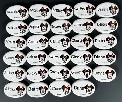 Ceramic Disney Beads With Minnie Mouse And A To D Girl Names You Choose • $8.87
