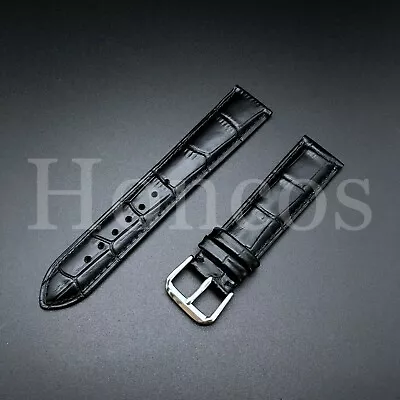 20mm Replacement Premium Leather Watch Strap Band Clasp For Montblanc Black • $22.95