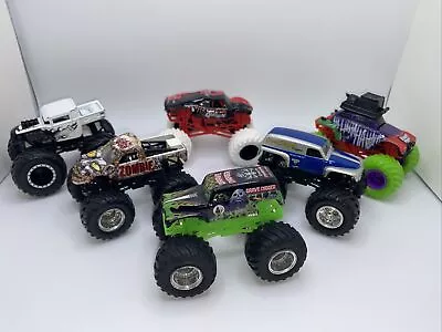 Hot Wheels Monster Jam Die-Cast Truck 1:64 Scale Lot Of 6 Trucks Collectible • $15