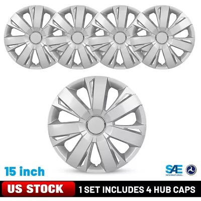 15  Set Of 4 Lacquer Wheel Rim Covers Snap On Full Hub Caps For Car Truck Pickup • $41.99