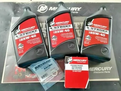 Mercury Marine Outboard - 4 Stroke Oil Change Kit 40/50/60 HP • $62