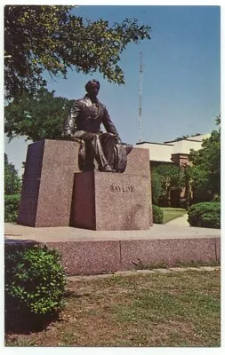 Waco TX Judge R.E.B. Baylor Statue Postcard Texas • $1.69