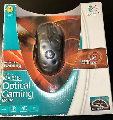 MX518 Logitech Wired Gaming Grade Optical Mouse - Box Shows Some Wear • $115