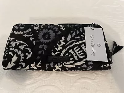 NEW VERA BRADLEY Paisley Noir Zip Around Accordian Wallet~ Beautiful !! • $48