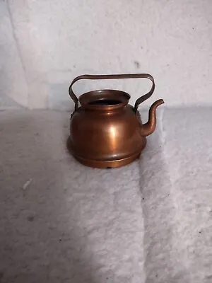 Vintage Miniature Copper Metal Tea Pot • $9.99