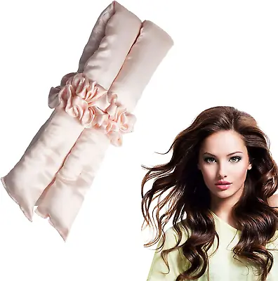 Satin Heatless Curling SetHair Curlers For Long Hair Lazy Scrunchie Rollers For • £7.38