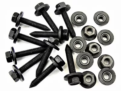 Ford Truck Body Bolts & Barbed Nuts- M6-1.0 X 35mm- 10mm Hex- 20pcs (10ea)- #393 • $14.95