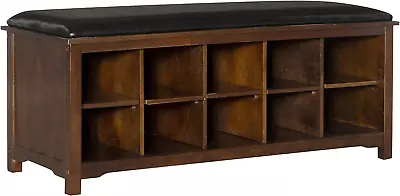 Cape Anne Dark Walnut Bench Brown 45w X 17d X • $95.74