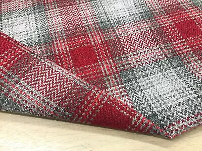 Woollen Check Upholstery Tartan  Fabric 140cms Wide Made For Next Sofa Covers • £15.99