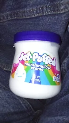 Jet-Puffed Marshmallow Creme {7oz / 198g Jar}  Fresh Foamy & Delicious • $8.25