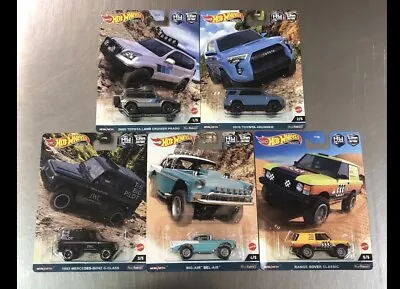 Hot Wheels Car Cultures 2023 F Case Off Road Set Of 5 Cars New 1/64 • $20