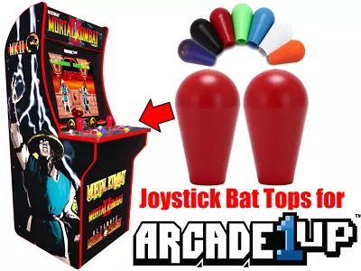 Arcade1up Mortal Kombat - Joystick Bat Tops UPGRADE! (2pcs Red) • $11.95