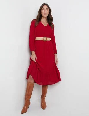 $35.06 • Buy Katies Long Sleeve Smocked Front Maxi Dress Womens Size 16