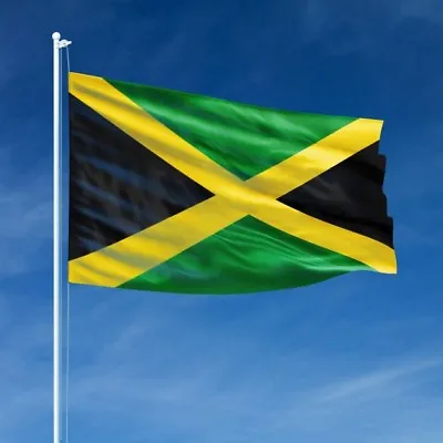 Jamaica 🇯🇲 Jamaican Flag 5 X 3 With 2 Metal Eyelets • £4.25