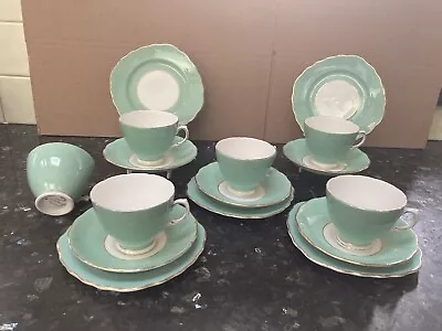 Colclough Green Harlequin Part Tea Set • £19.99