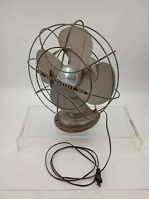 Vintage Westinghouse 4 Blade Oscillating Electric Fan Needs Rewired But Works • $50