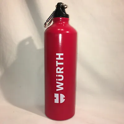 WüRTH TOOL Zebra Promotional Advertising Aluminum Water Bottle Red Wurth Tools • $25