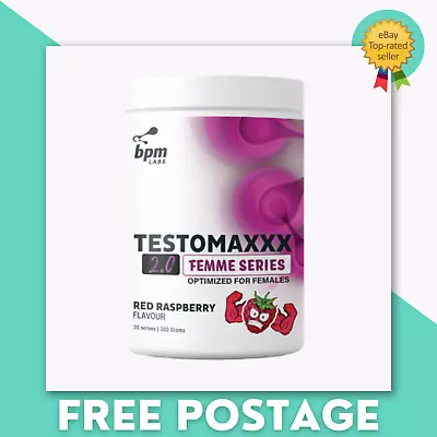 BPM Labs Testomaxxx 2.0 Powder Femme Series For Females - 30 Serve RED RASPBERRY • $79.90