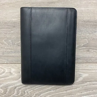 Franklin Covey 365 Planner Black Faux Leather Organizer 7 Ring Binder Zip • $22