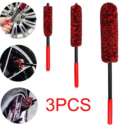 3PCS Car Wheel Rim Cleaning Kit Woolies Super Plush Soft Alloy Wheel Clean Brush • $28.95