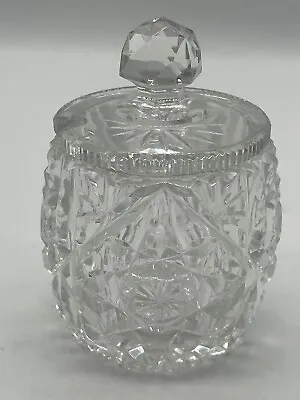 American Brilliant Cut Glass Jam/Jelly Jar • $39.99