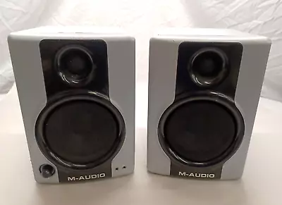 M-Audio Studiophile AV40 Desktop Studio Monitor L &R Speakers-Tested & Working  • $29.99