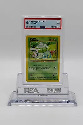 $10.50 • Buy 1999 Pokemon Base Set Bulbasaur 44/102 PSA 7 Near Mint WOTC